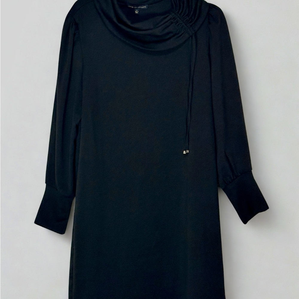 Adrienne Vittadini Black Long Sleeve Dress